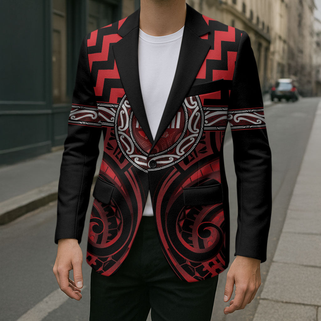 Aotearoa Ngapuhi Personalised Blazer Maori Iwi Poutama Puhoro Tattoo LT14 - Polynesian Pride