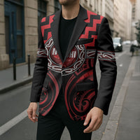 Aotearoa Ngapuhi Personalised Blazer Maori Iwi Poutama Puhoro Tattoo LT14 - Polynesian Pride