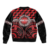 Aotearoa Ngapuhi Personalised Bomber Jacket Maori Iwi Poutama Puhoro Tattoo LT14 - Polynesian Pride