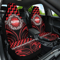 Aotearoa Ngapuhi Car Seat Cover Maori Iwi Poutama Puhoro Tattoo LT14 One Size Red - Polynesian Pride
