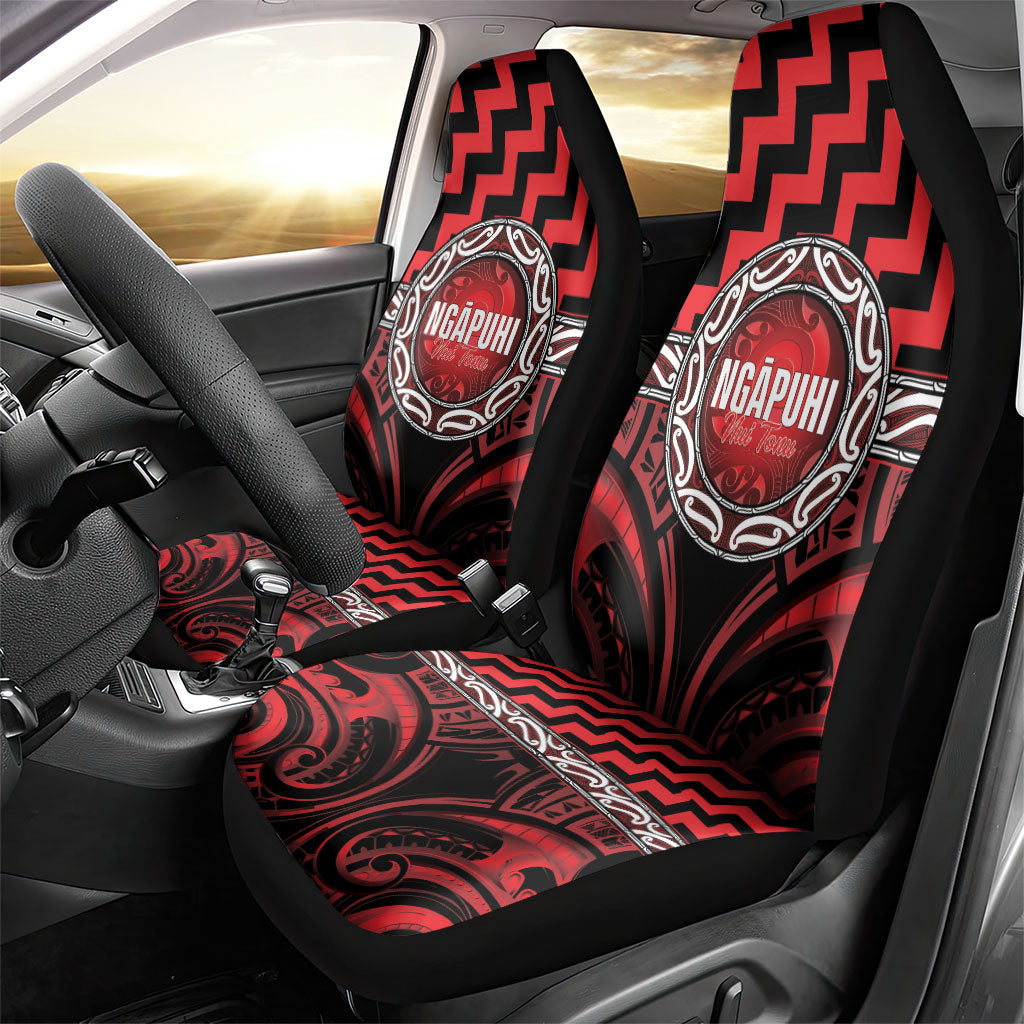 Aotearoa Ngapuhi Car Seat Cover Maori Iwi Poutama Puhoro Tattoo LT14 - Polynesian Pride