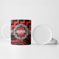 Aotearoa Ngapuhi Personalised Ceramic Mug Maori Iwi Poutama Puhoro Tattoo LT14 - Polynesian Pride