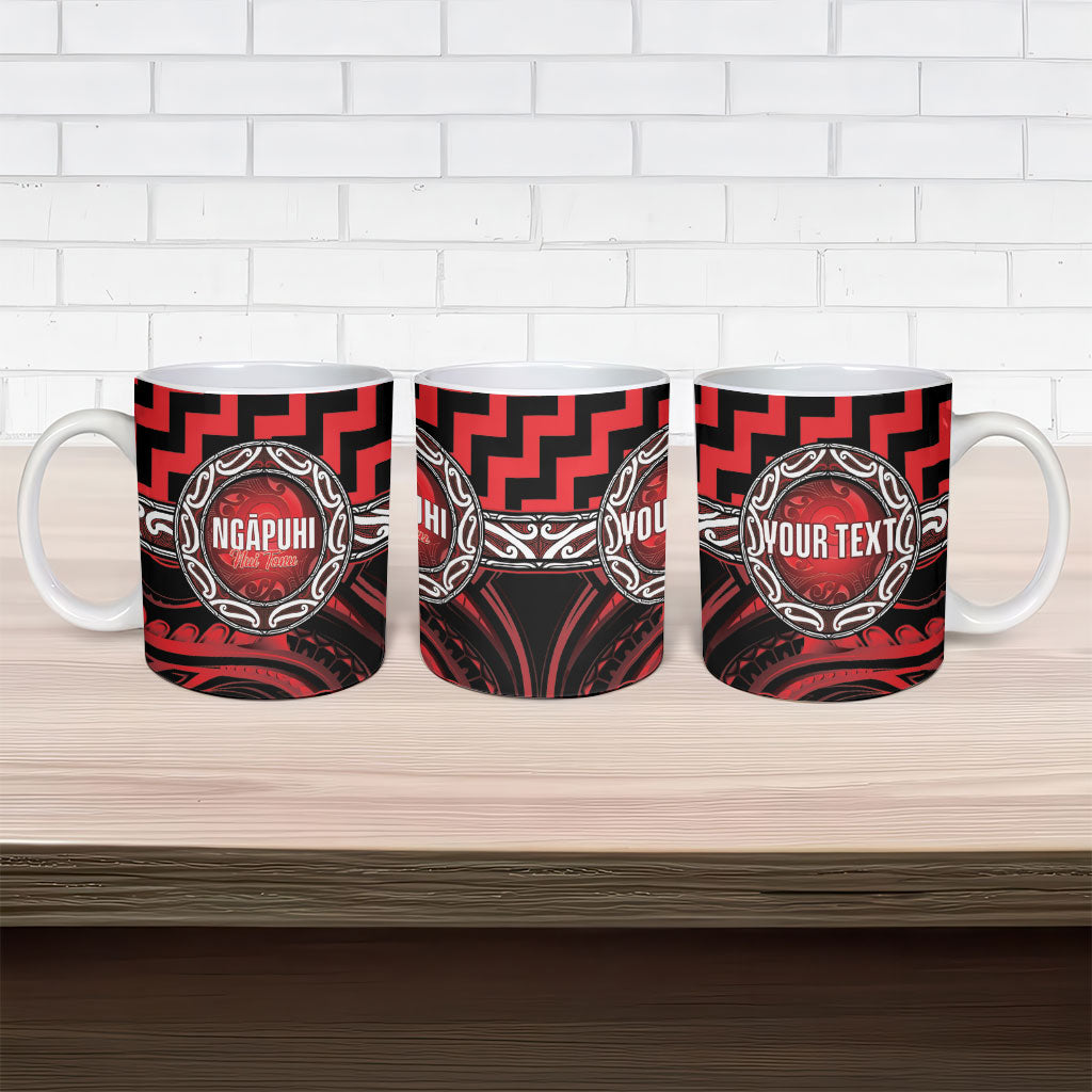 Aotearoa Ngapuhi Personalised Ceramic Mug Maori Iwi Poutama Puhoro Tattoo LT14 - Polynesian Pride
