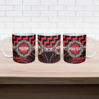 Aotearoa Ngapuhi Personalised Ceramic Mug Maori Iwi Poutama Puhoro Tattoo LT14 - Polynesian Pride