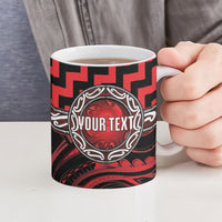 Aotearoa Ngapuhi Personalised Ceramic Mug Maori Iwi Poutama Puhoro Tattoo LT14 - Polynesian Pride