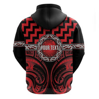 Aotearoa Ngapuhi Personalised Hoodie Maori Iwi Poutama Puhoro Tattoo LT14 - Polynesian Pride