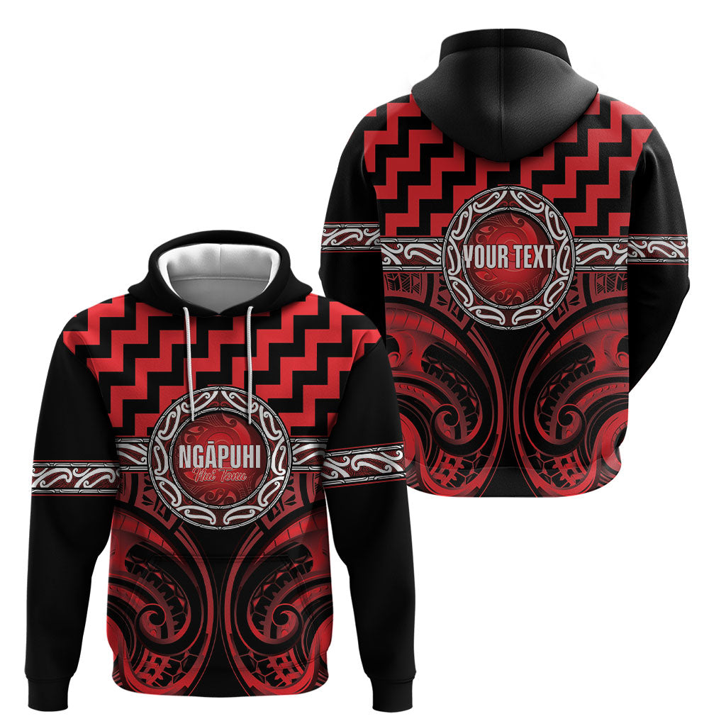 Aotearoa Ngapuhi Personalised Hoodie Maori Iwi Poutama Puhoro Tattoo LT14 - Polynesian Pride