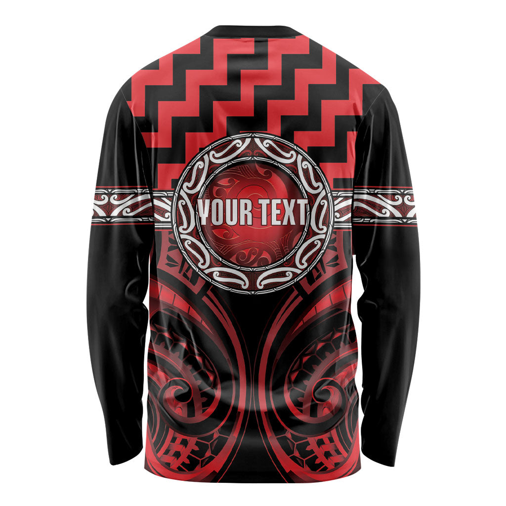Aotearoa Ngapuhi Personalised Long Sleeve Shirt Maori Iwi Poutama Puhoro Tattoo LT14 - Polynesian Pride