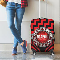 Aotearoa Ngapuhi Luggage Cover Maori Iwi Poutama Puhoro Tattoo LT14 - Polynesian Pride