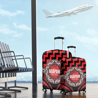 Aotearoa Ngapuhi Luggage Cover Maori Iwi Poutama Puhoro Tattoo LT14 - Polynesian Pride