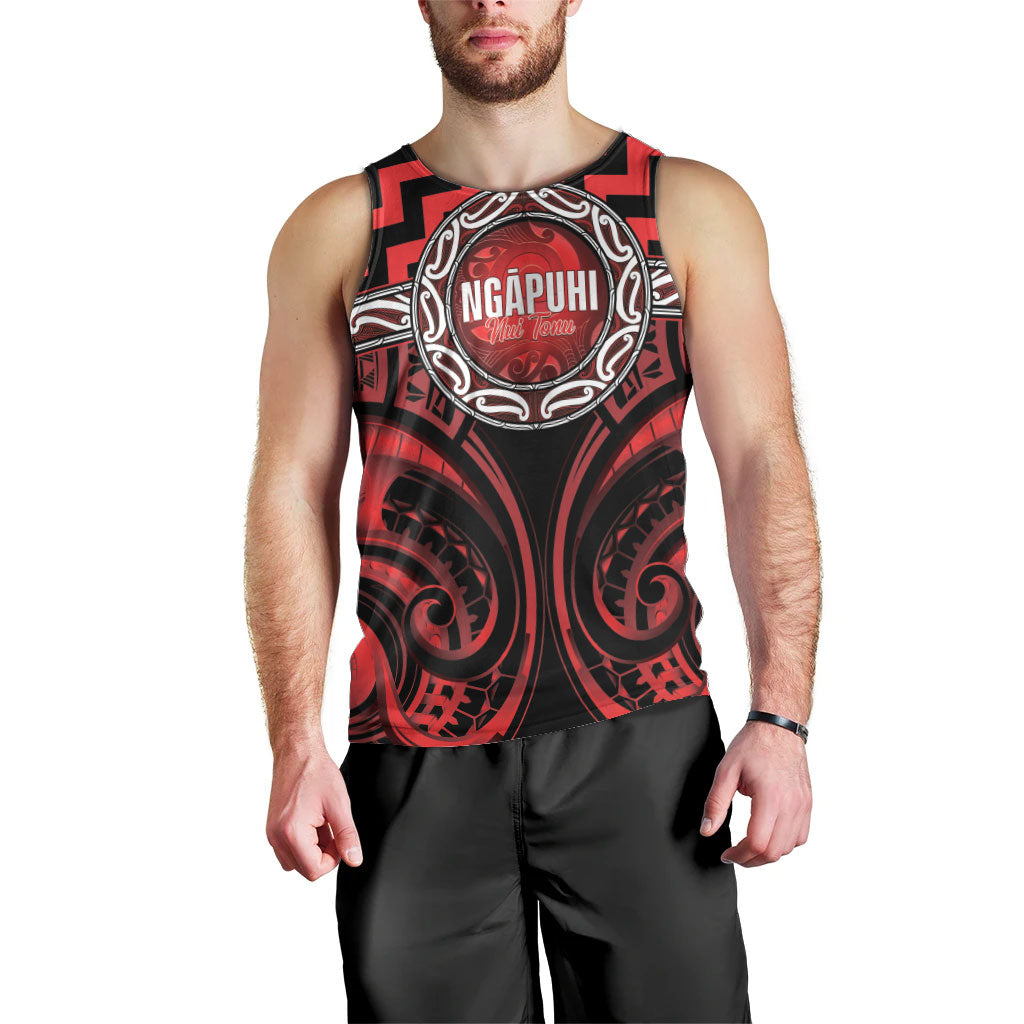 Aotearoa Ngapuhi Personalised Men Tank Top Maori Iwi Poutama Puhoro Tattoo LT14 - Polynesian Pride