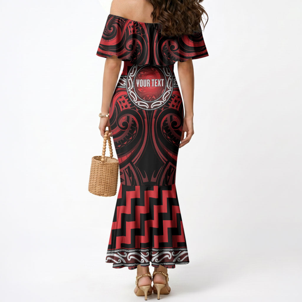 Aotearoa Ngapuhi Personalised Mermaid Dress Maori Iwi Poutama Puhoro Tattoo LT14 - Polynesian Pride
