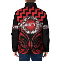 Aotearoa Ngapuhi Personalised Padded Jacket Maori Iwi Poutama Puhoro Tattoo LT14 - Polynesian Pride
