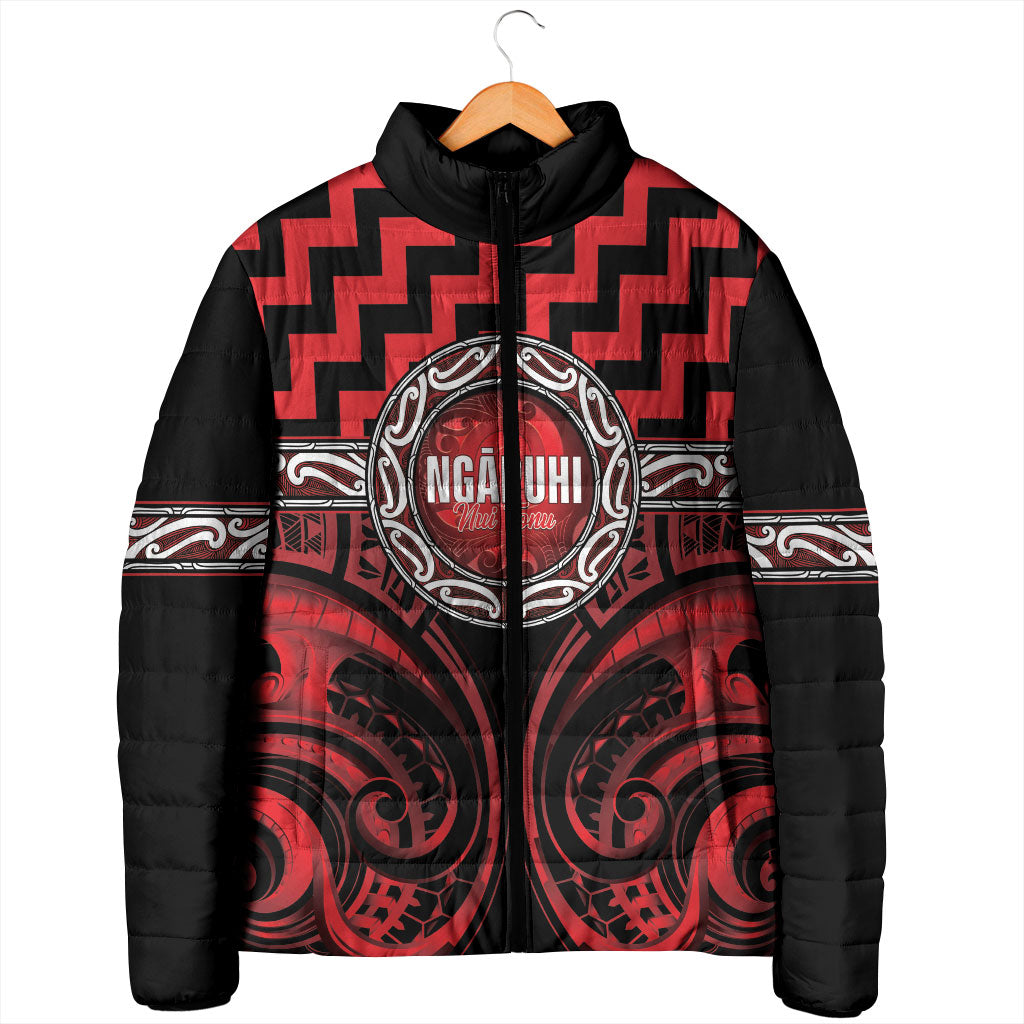 Aotearoa Ngapuhi Personalised Padded Jacket Maori Iwi Poutama Puhoro Tattoo LT14 - Polynesian Pride