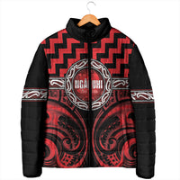 Aotearoa Ngapuhi Personalised Padded Jacket Maori Iwi Poutama Puhoro Tattoo LT14 - Polynesian Pride