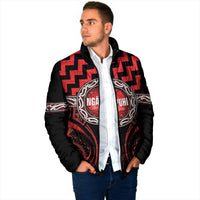 Aotearoa Ngapuhi Personalised Padded Jacket Maori Iwi Poutama Puhoro Tattoo LT14 - Polynesian Pride