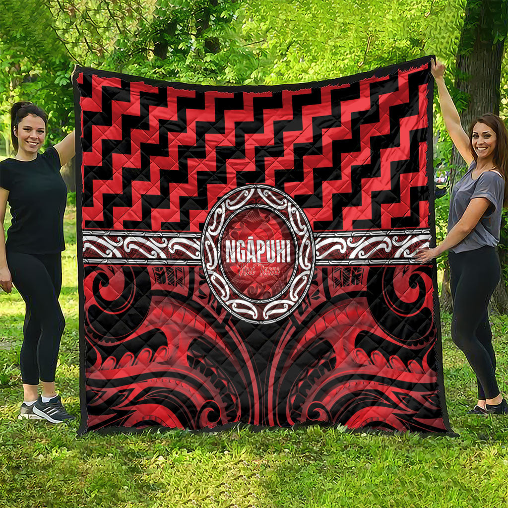 Aotearoa Ngapuhi Quilt Maori Iwi Poutama Puhoro Tattoo LT14 - Polynesian Pride