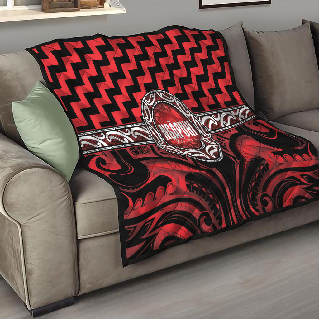 Aotearoa Ngapuhi Quilt Maori Iwi Poutama Puhoro Tattoo LT14 - Polynesian Pride