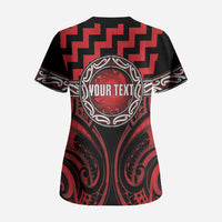 Aotearoa Ngapuhi Personalised Scrub Top Maori Iwi Poutama Puhoro Tattoo LT14 - Polynesian Pride