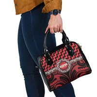 Aotearoa Ngapuhi Shoulder Handbag Maori Iwi Poutama Puhoro Tattoo LT14 - Polynesian Pride