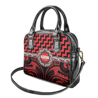 Aotearoa Ngapuhi Shoulder Handbag Maori Iwi Poutama Puhoro Tattoo LT14 - Polynesian Pride