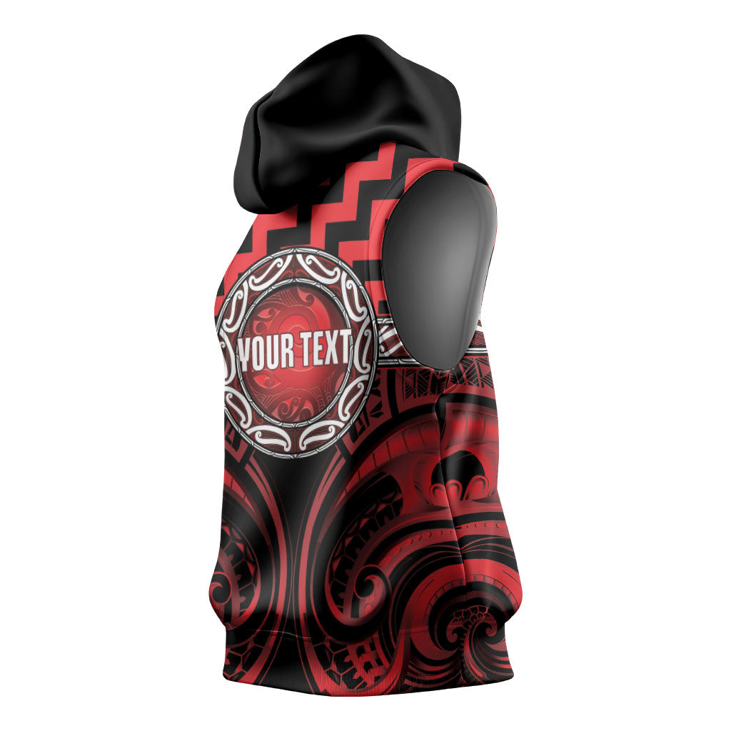Aotearoa Ngapuhi Personalised Sleeveless Hoodie Maori Iwi Poutama Puhoro Tattoo LT14 - Polynesian Pride