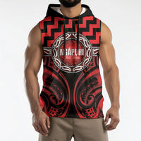 Aotearoa Ngapuhi Personalised Sleeveless Hoodie Maori Iwi Poutama Puhoro Tattoo LT14 - Polynesian Pride