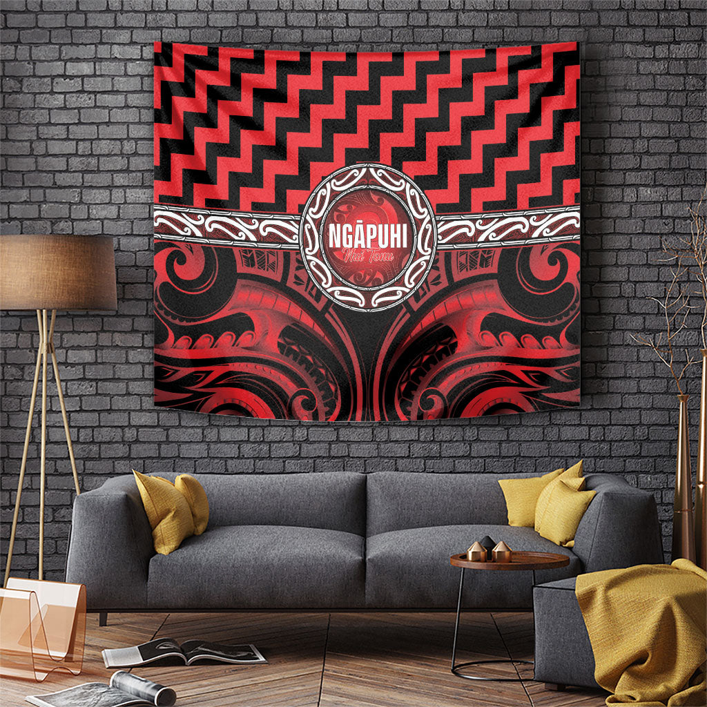 Aotearoa Ngapuhi Tapestry Maori Iwi Poutama Puhoro Tattoo LT14 Red - Polynesian Pride