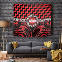 Aotearoa Ngapuhi Tapestry Maori Iwi Poutama Puhoro Tattoo LT14 Red - Polynesian Pride
