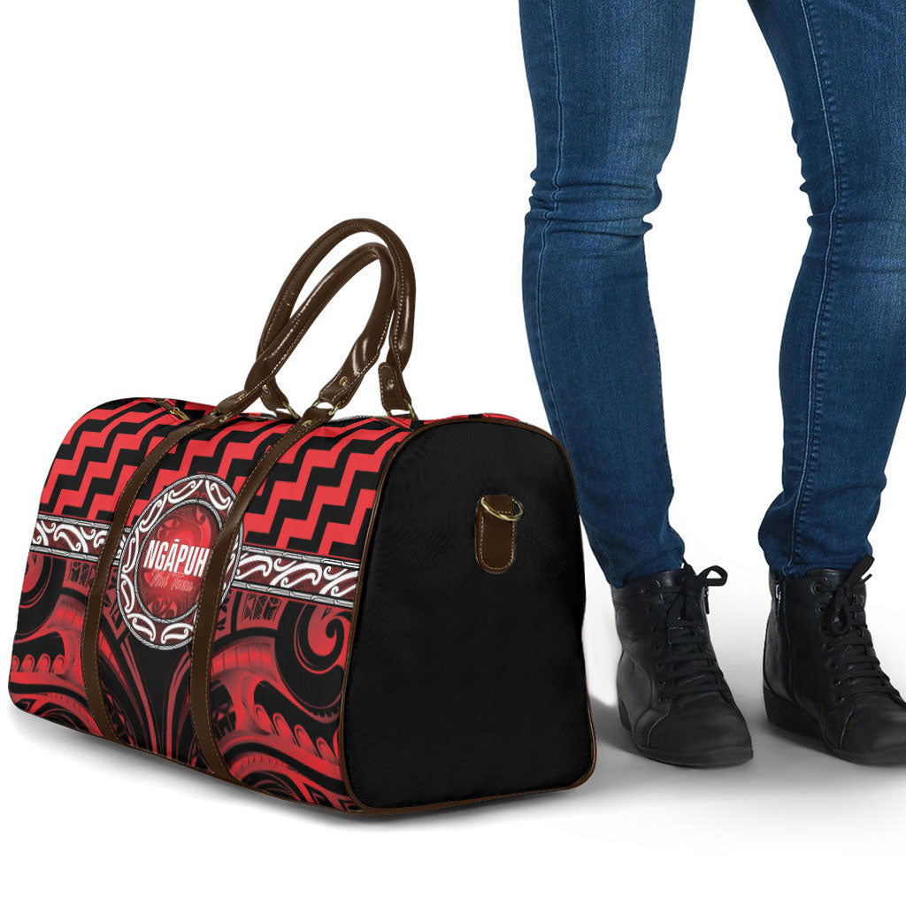 Aotearoa Ngapuhi Travel Bag Maori Iwi Poutama Puhoro Tattoo LT14 - Polynesian Pride