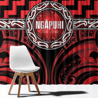 Aotearoa Ngapuhi Window Curtain Maori Iwi Poutama Puhoro Tattoo LT14 - Polynesian Pride