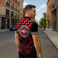 Aotearoa Ngapuhi Personalised Zipper Polo Shirt Maori Iwi Poutama Puhoro Tattoo LT14 - Polynesian Pride