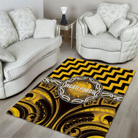 Aotearoa Ngati Porou Area Rug Maori Iwi Poutama Puhoro Tattoo LT14 - Polynesian Pride