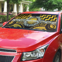 Aotearoa Ngati Porou Auto Sun Shade Maori Iwi Poutama Puhoro Tattoo LT14 - Polynesian Pride