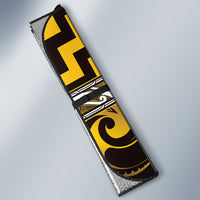 Aotearoa Ngati Porou Auto Sun Shade Maori Iwi Poutama Puhoro Tattoo LT14 - Polynesian Pride