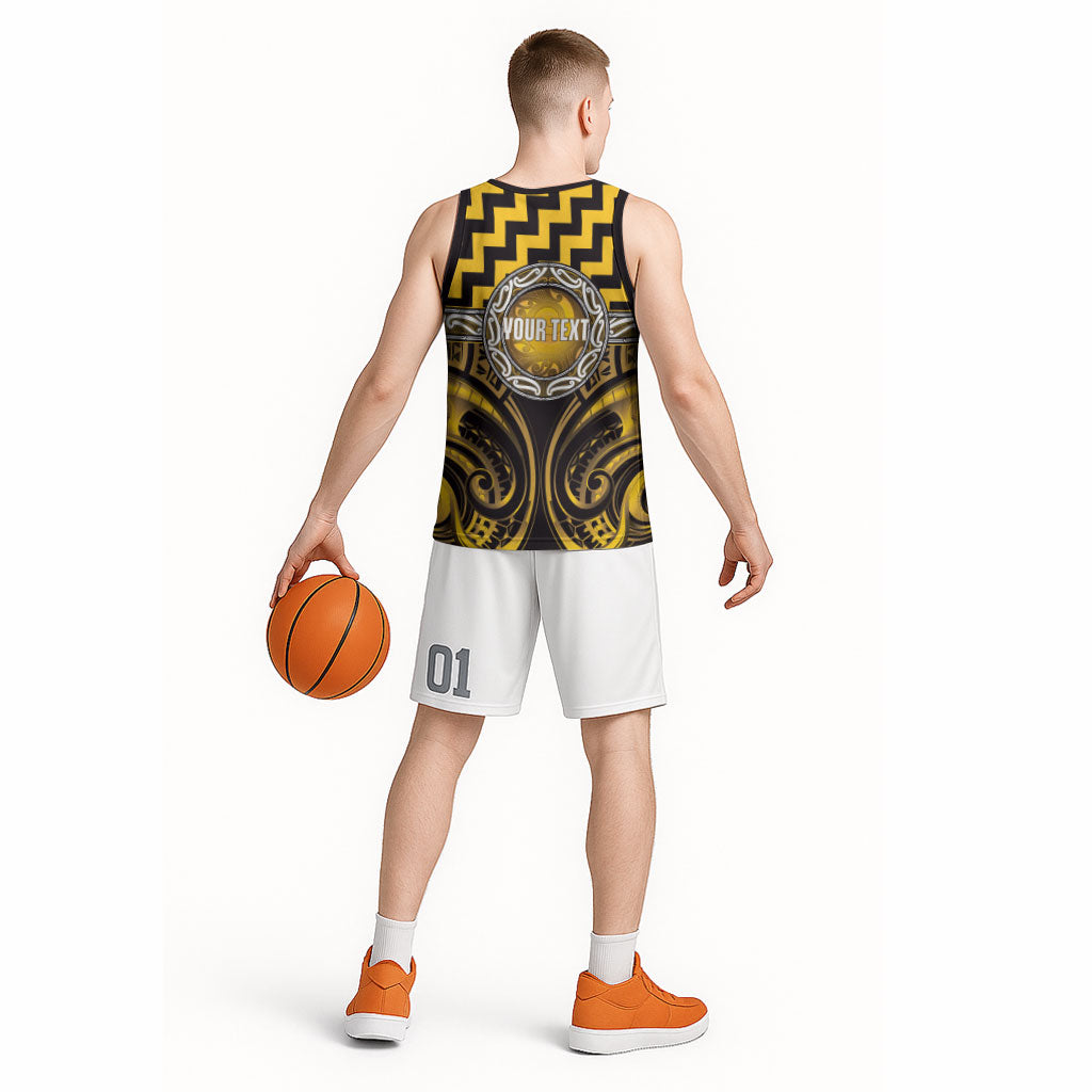 Aotearoa Ngati Porou Personalised Basketball Jersey Maori Iwi Poutama Puhoro Tattoo LT14 - Polynesian Pride