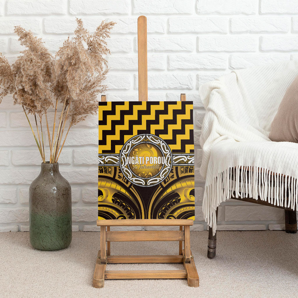 Aotearoa Ngati Porou Canvas Wall Art Maori Iwi Poutama Puhoro Tattoo LT14 - Polynesian Pride