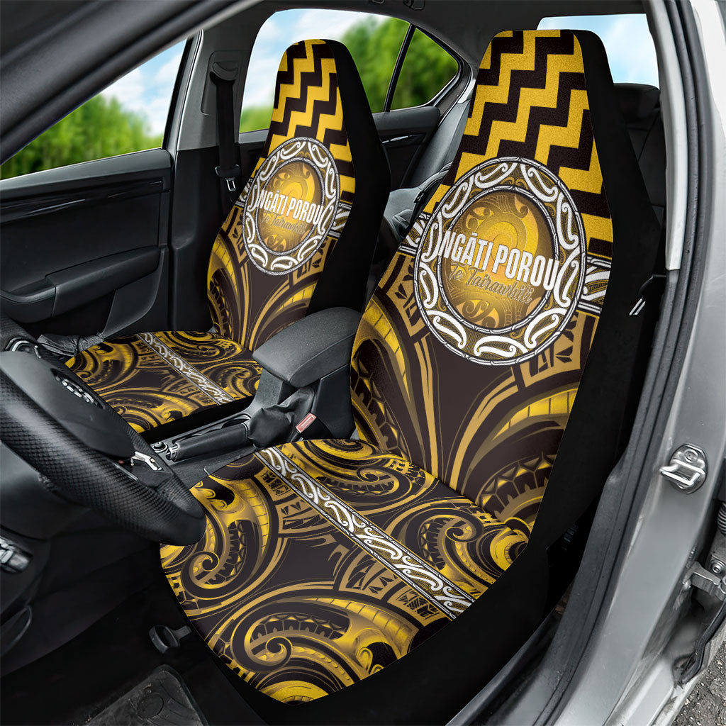 Aotearoa Ngati Porou Car Seat Cover Maori Iwi Poutama Puhoro Tattoo LT14 - Polynesian Pride
