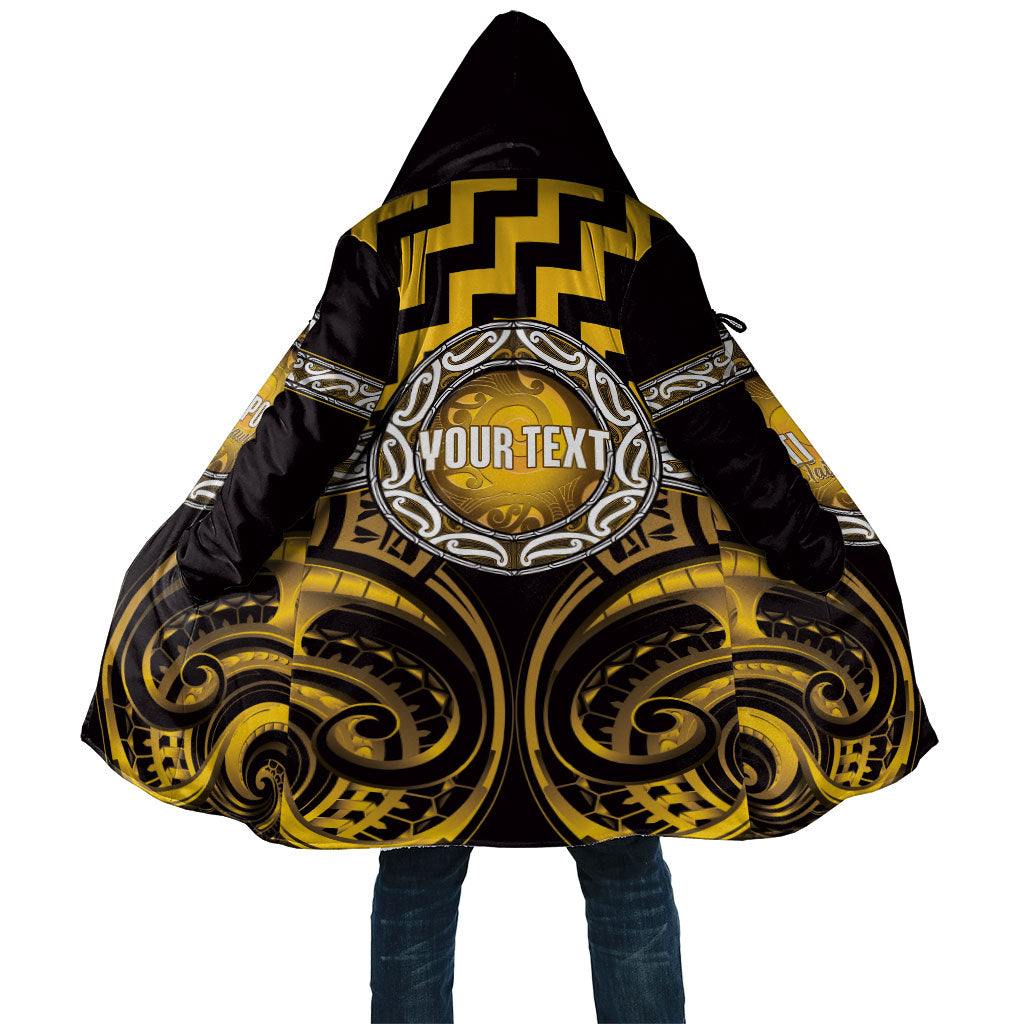 Aotearoa Ngati Porou Personalised Cloak Maori Iwi Poutama Puhoro Tattoo LT14 Unisex Yellow - Polynesian Pride