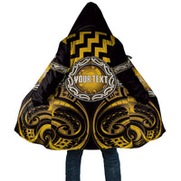 Aotearoa Ngati Porou Personalised Cloak Maori Iwi Poutama Puhoro Tattoo LT14 Unisex Yellow - Polynesian Pride