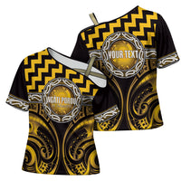 Aotearoa Ngati Porou Personalised Cross Shoulder Shirt Maori Iwi Poutama Puhoro Tattoo LT14 - Polynesian Pride