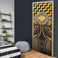 Aotearoa Ngati Porou Personalised Door Cover Maori Iwi Poutama Puhoro Tattoo LT14 - Polynesian Pride