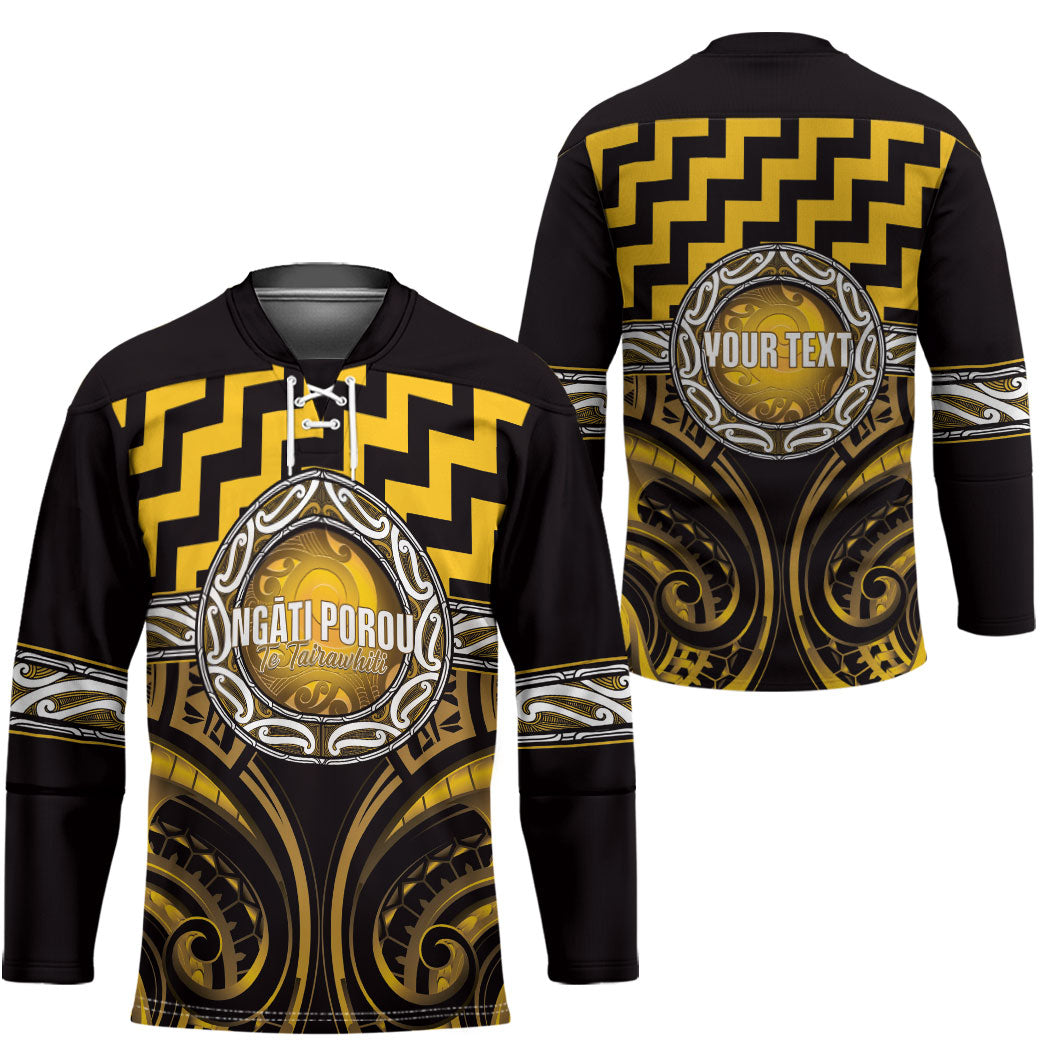 Aotearoa Ngati Porou Personalised Hockey Jersey Maori Iwi Poutama Puhoro Tattoo LT14 - Polynesian Pride