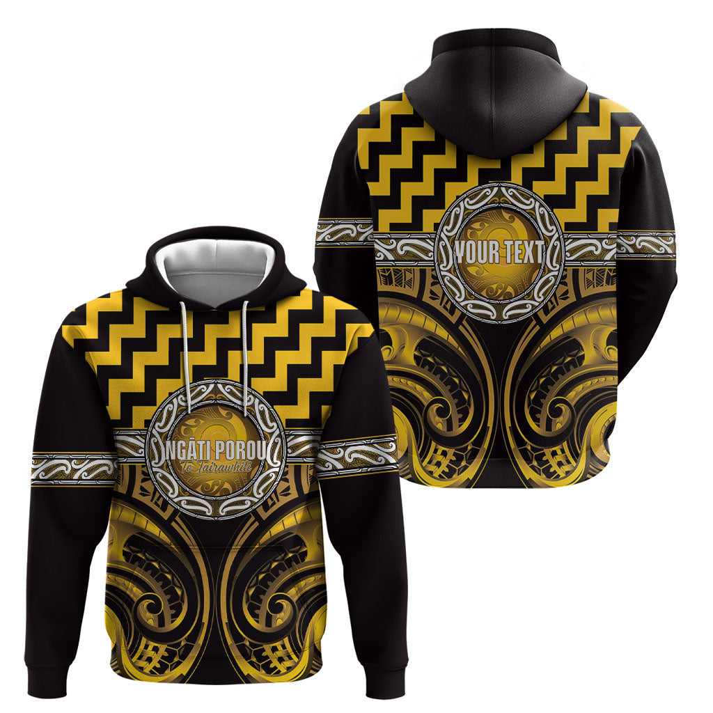 Aotearoa Ngati Porou Personalised Hoodie Maori Iwi Poutama Puhoro Tattoo LT14 - Polynesian Pride