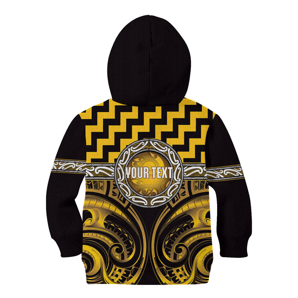 Aotearoa Ngati Porou Personalised Kid Hoodie Maori Iwi Poutama Puhoro Tattoo LT14 - Polynesian Pride
