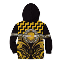Aotearoa Ngati Porou Personalised Kid Hoodie Maori Iwi Poutama Puhoro Tattoo LT14 - Polynesian Pride