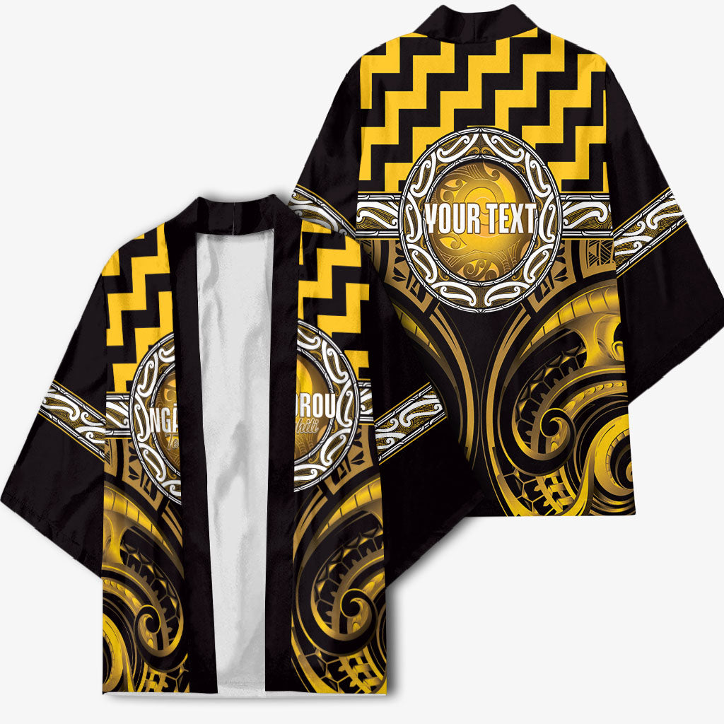 Aotearoa Ngati Porou Personalised Kimono Maori Iwi Poutama Puhoro Tattoo LT14 - Polynesian Pride