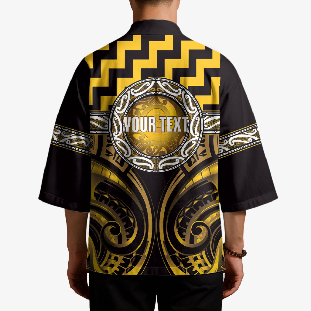 Aotearoa Ngati Porou Personalised Kimono Maori Iwi Poutama Puhoro Tattoo LT14 - Polynesian Pride