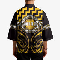 Aotearoa Ngati Porou Personalised Kimono Maori Iwi Poutama Puhoro Tattoo LT14 - Polynesian Pride