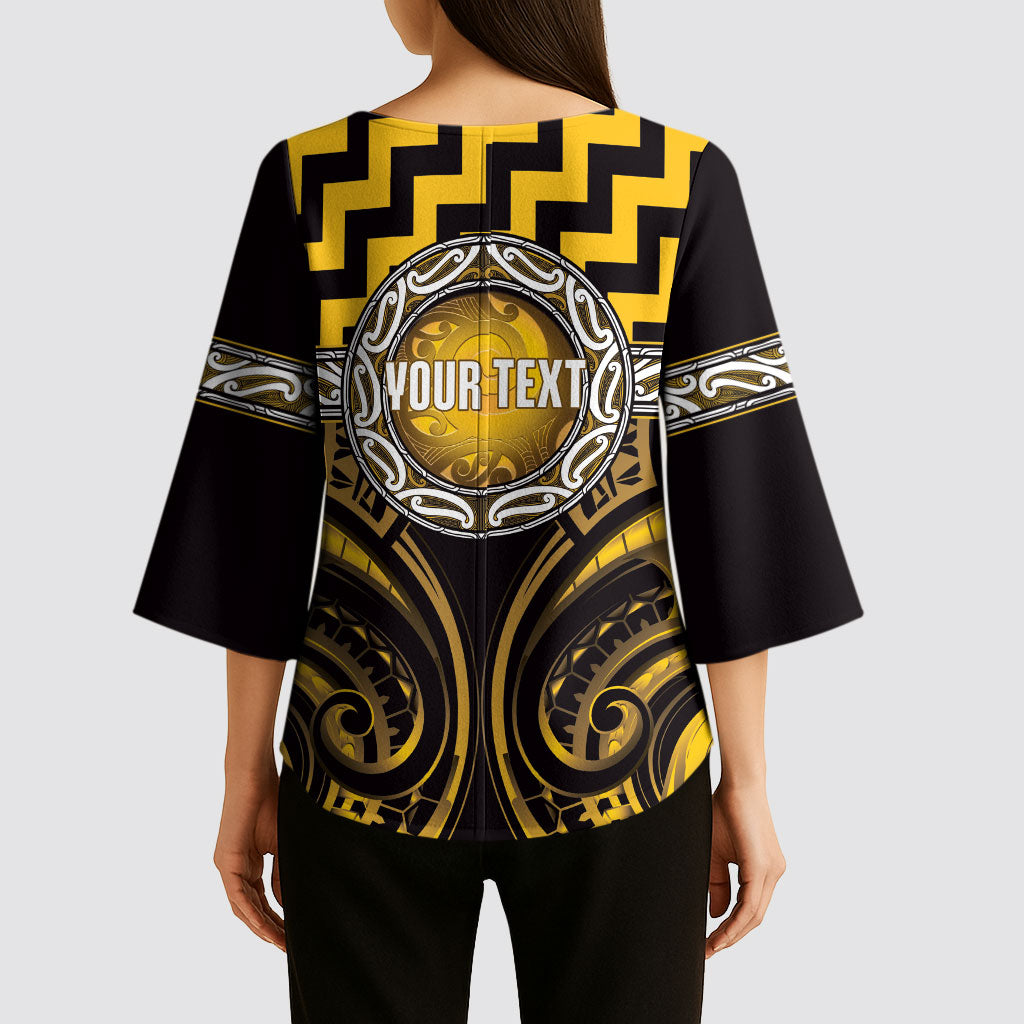 Aotearoa Ngati Porou Personalised Kimono Sleeve Blouse Maori Iwi Poutama Puhoro Tattoo LT14 - Polynesian Pride